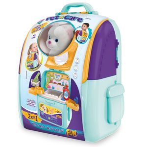 Adotados Mochila 2 em 1 Fun  Pet Care  com Acessórios