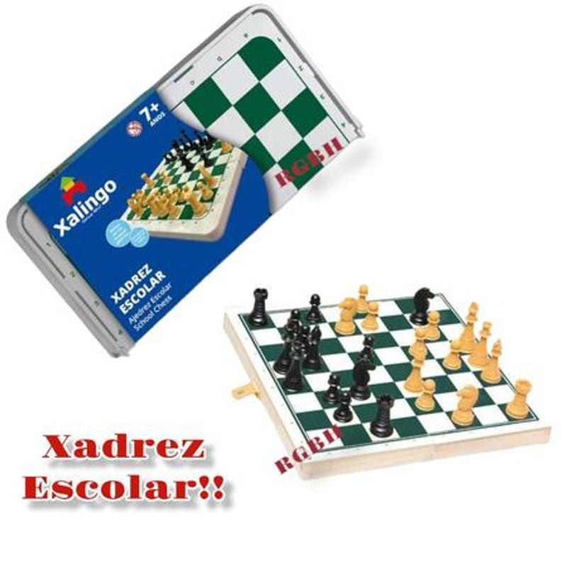 Jogo xadrez escolar Xalingo - Loja MP