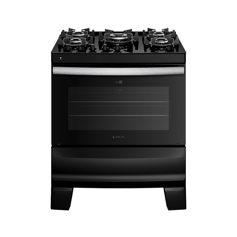 fogao-atlas-agile-up-5-bocas-com-mesa-de-vidro-bivolt-preto