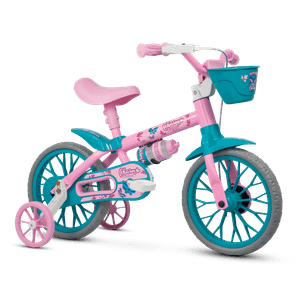 Bicicleta Nathor Charm Rosa/Azul - Aro 12