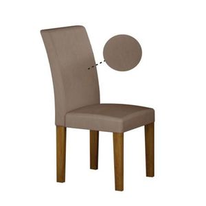 Cadeira Napoli Mdf Frejo / Joli Camurça