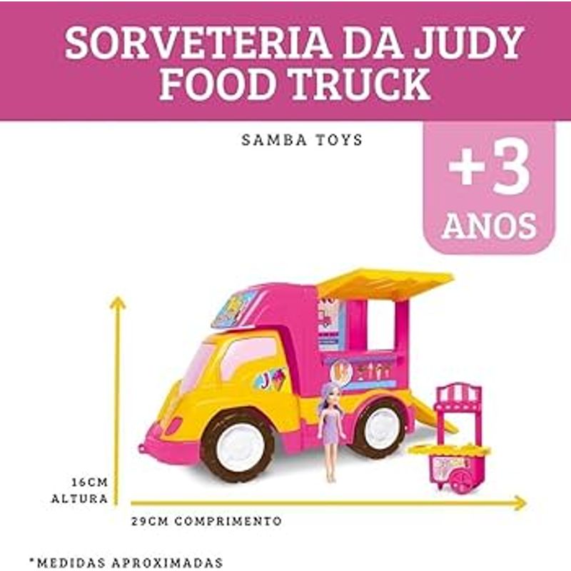 Caminhão de Sorvete da Judy - Samba Toys - ARMARINHOS 3 PATETAS LTDA