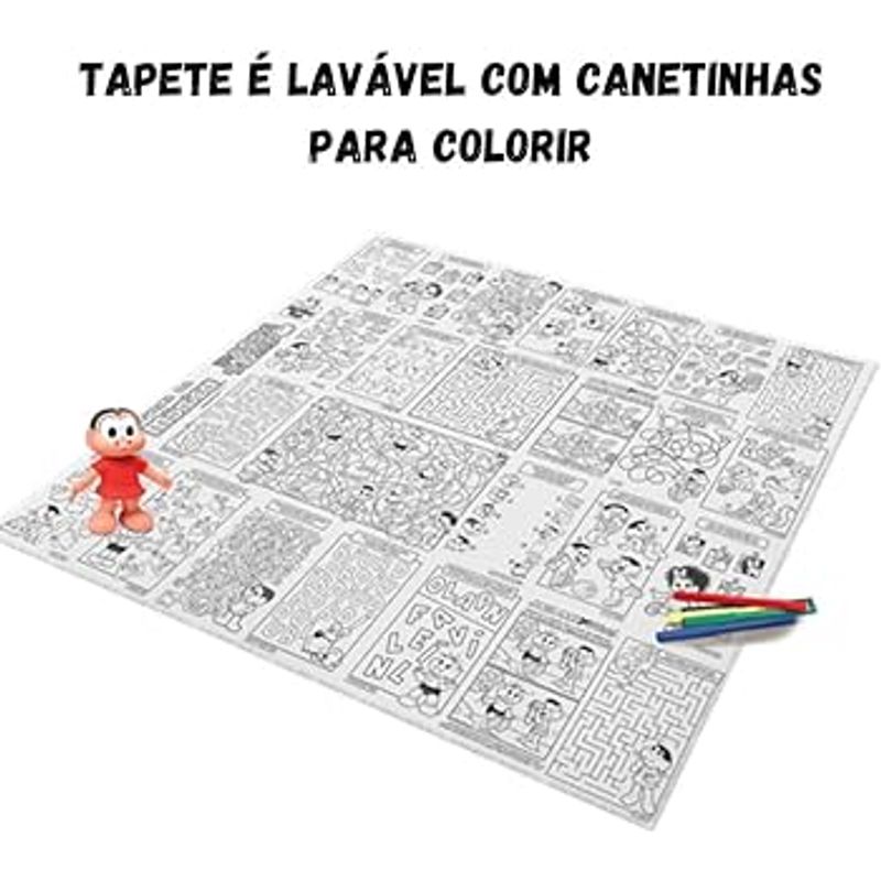 Tapete Para Pintar Turma Da Mônica®- Branco & Azul Claro- 7x39x7cm-  Samba-Toys - PRIVALIA - O outlet online de moda Nº1 no Brasil