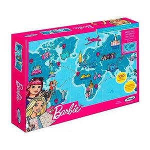 Quebra Cabeça Barbie Mapa Mundi Travel Xalingo
