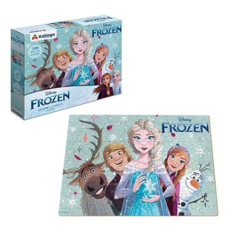 quebra-cabeca-frozen-disney-100-pecas-xalingo