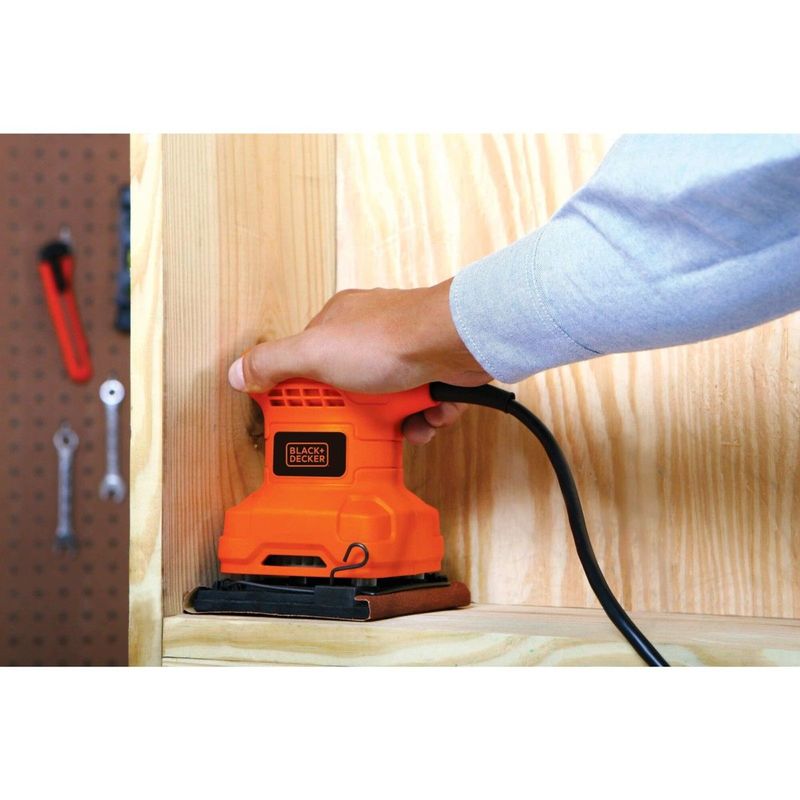 Black Decker Lixadeira Orbital, Potente e Eficiente, 200W, 127V