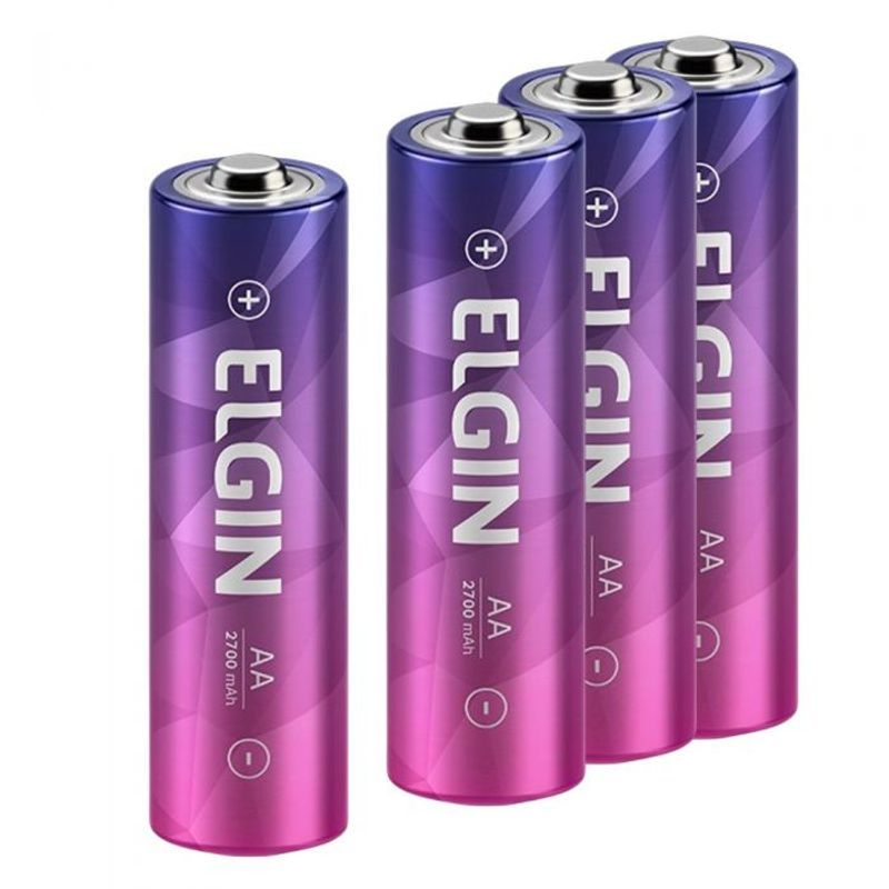 4 Pilhas Recarregáveis AAA 2700Mah Glacier PM