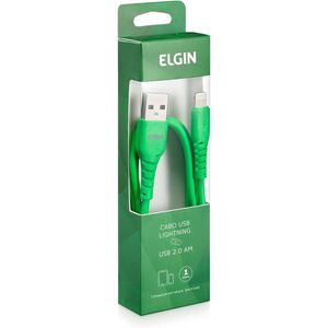 Cabo Usb 2.0 Tipo C 1 m Verde Elgin