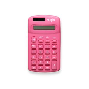 Calculadora de Bolso Elgin 8 Dígitos Solar - Rosa