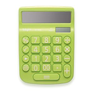 Calculadora de Mesa com Visor Elgin 12 Dígitos - Verde