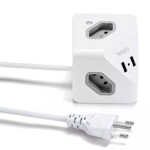 Extensão Cubo 2 P + T 10 A 1,5 metros