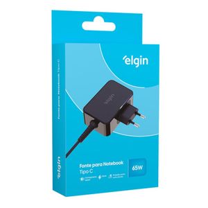 Fonte Elgin Notebook Tipo C 65 W