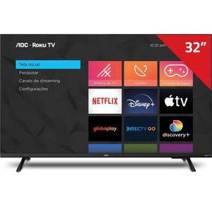 Smart Tv 32" Aoc Roku Led Hd 32S5135/78G