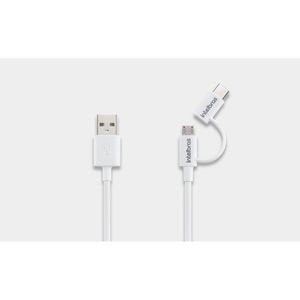 Cabo Usb- Micro+Usb+Usb-C 1,2m Pvc Euabc 12pb Branco