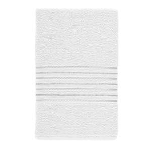 Toalha de Rosto Teka Felpuda Escala Branca 40 x 65 cm