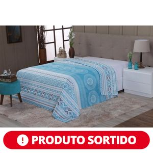 Edredon Casal Vera Lucia Multicores Sortido 1,90 x 2,10 metros Dupla Face