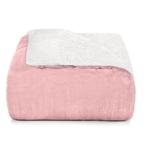 Cobertor Casal Plush Liso Slim 190 x 220 metros Rosa Poema - Hedrons