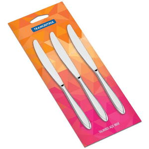 Conjunto de Facas de Mesa Tramontina Laguna Aço Inox 3 Peças