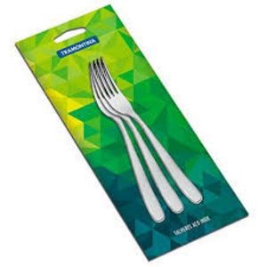Conjunto de Garfos de Mesa Tramontina Laguna Aço Inox 3 Peças