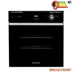 Forno de Embutir a Gás Brastemp 78 Litros Preto com Grill e Timer Touch - BOA84AE