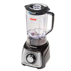Liquidificador  Mondial Turbo L-1200BI Preto / Inox 127 V