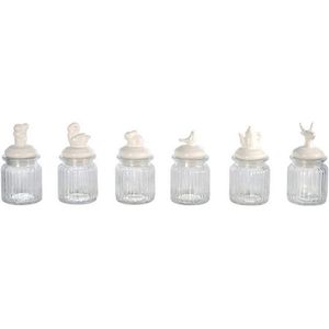 Porta-mantimentos Redondo Dynasty em Vidro com Tampa Sortida - 250ml