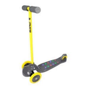 Patinete Infantil Zumm 3 Rodas com Led Bel - Cinza