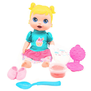 Boneca Babys Collection Comidinha Super Toys