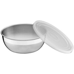 Pote Redondo Tramontina Freezinox em Aço Inox com Tampa Plástica 9 Cm 0,3 Litros