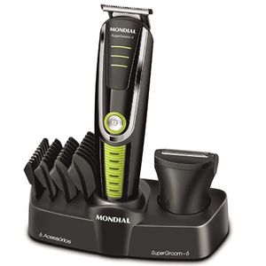Aparador de Pêlos Groom 6 Mondial  BG-04 Preto- Bivolt