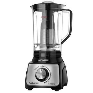Liquidificador Mondial Turbo L-1100BI Preto / Inox 127 V