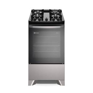 Fogão Efficient Electrolux Prata Mesa de Vidro - 4 Bocas