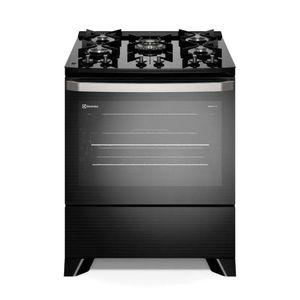 Fogão Experience Mesa de Vidro Electrolux Preto - 5 Bocas