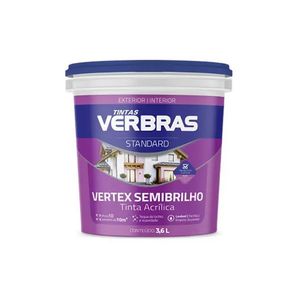 Tinta Vertex Acrílica Semibrilho Branco Neve - 3,6 Litros