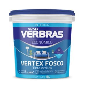 Tinta Vertex Acrílica Latex Branco Neve - 18 Litros