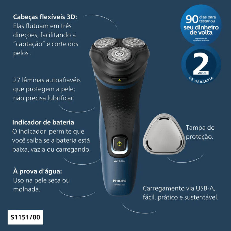 barbeador-eletrico-philips-comfortcut-a-prova-d-agua-bivolt-s1151-00-2