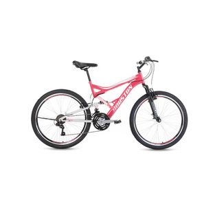 Bicicleta Houston Vivid Aro26 21 Marchas com Freio V.Brake - Rosa/Prata