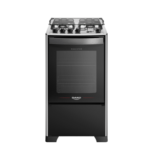 Fogão Dako Magister 4 Bocas com Mesa Inox Bivolt - Preto