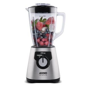 Liquidificador Arno Ultraforce Inox com Jarra de Vidro 127V Prata - LN92