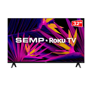 Smart Tv Semp Led 32" com Wi-Fi HD e WideScreen Preta - 32R6610