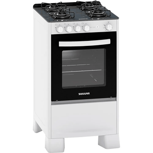 Fogão Neo Glass 4 Queimadores com Mesa de Vidro Bivolt Branco - FGVNG410BR