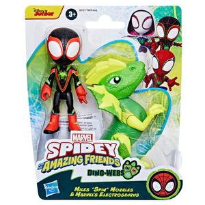Figura Hero Miles Morales Dino Webs - Hasbro