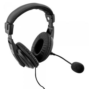 Fone de Ouvido Profissional Bright com Microfone - Preto