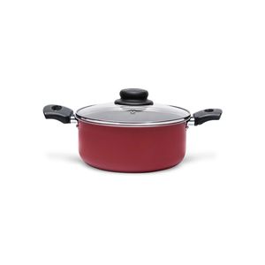Caçarola com Tampa Brinox Ruby Vermelha - 2,6 Litros
