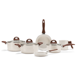 Conjunto de Panelas Brinox Ceramic Life Smart Plus Vanilla - 6 Peças