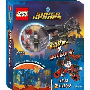Livro Catapulta Lego Super-Heróis Dc Batman Vs Arlequina