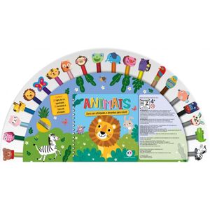 Kit Animais Ciranda Cultural Atividades e s Desenhos para colorir