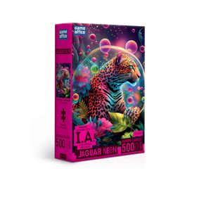 Quebra-cabeça Game Office Ia Jaguar Neon - 500 peças