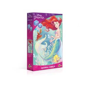 Quebra-cabeça Jak Princesa Pequena Sereia - 100 peças