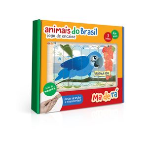 Jogo de Encaixe Maderá Animais do Brasil